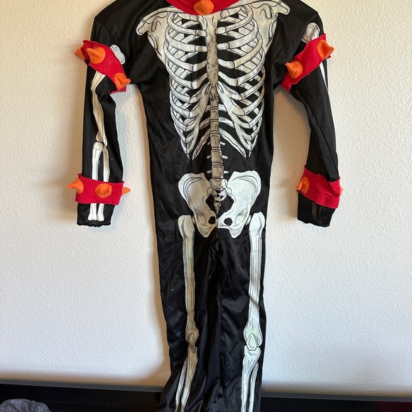 Other - Skeleton Kids Costume with Red and Orange Accents